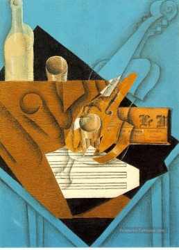 table de musicien 1914 Juan Gris Peinture à l'huile